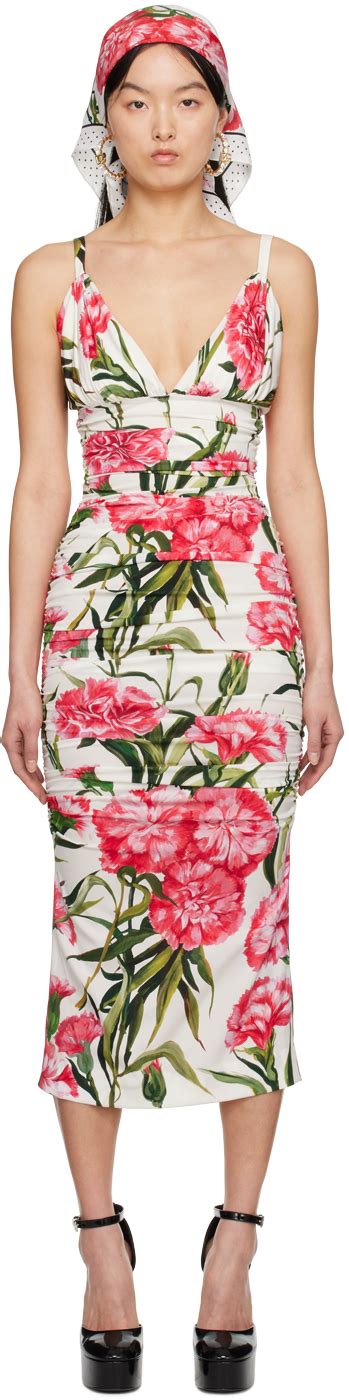 robe fleurie dolce gabbana